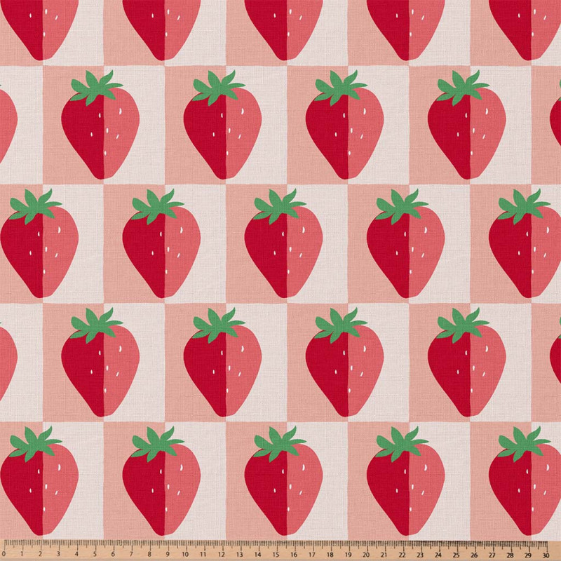 Printed Cotton MARIGUETTE Pink / Red